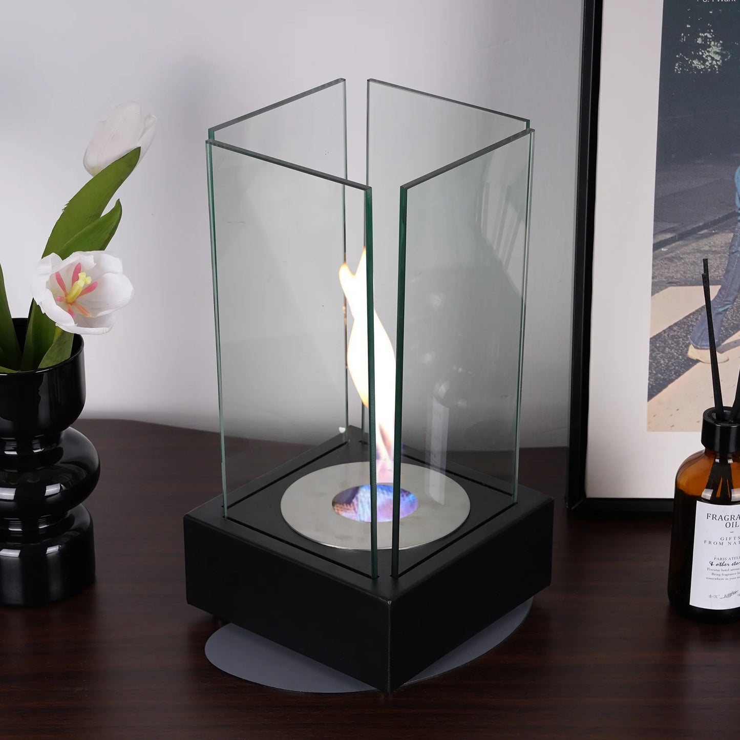 LodgeFire Bio Ethanol Indoor/Outdoor Smokeless Tabletop Fireplace - Tabletop fireplace Readi Gear