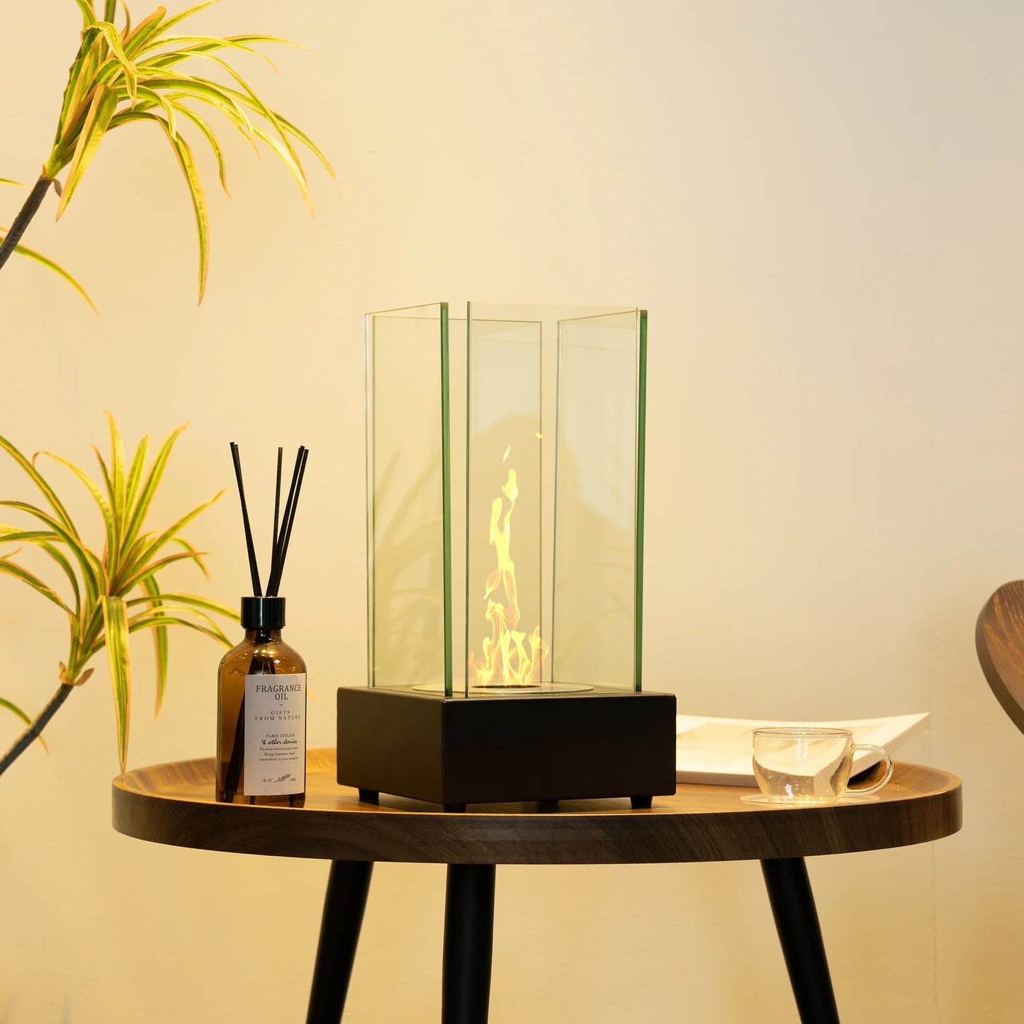 LodgeFire Bio Ethanol Indoor/Outdoor Smokeless Tabletop Fireplace - Tabletop fireplace Readi Gear