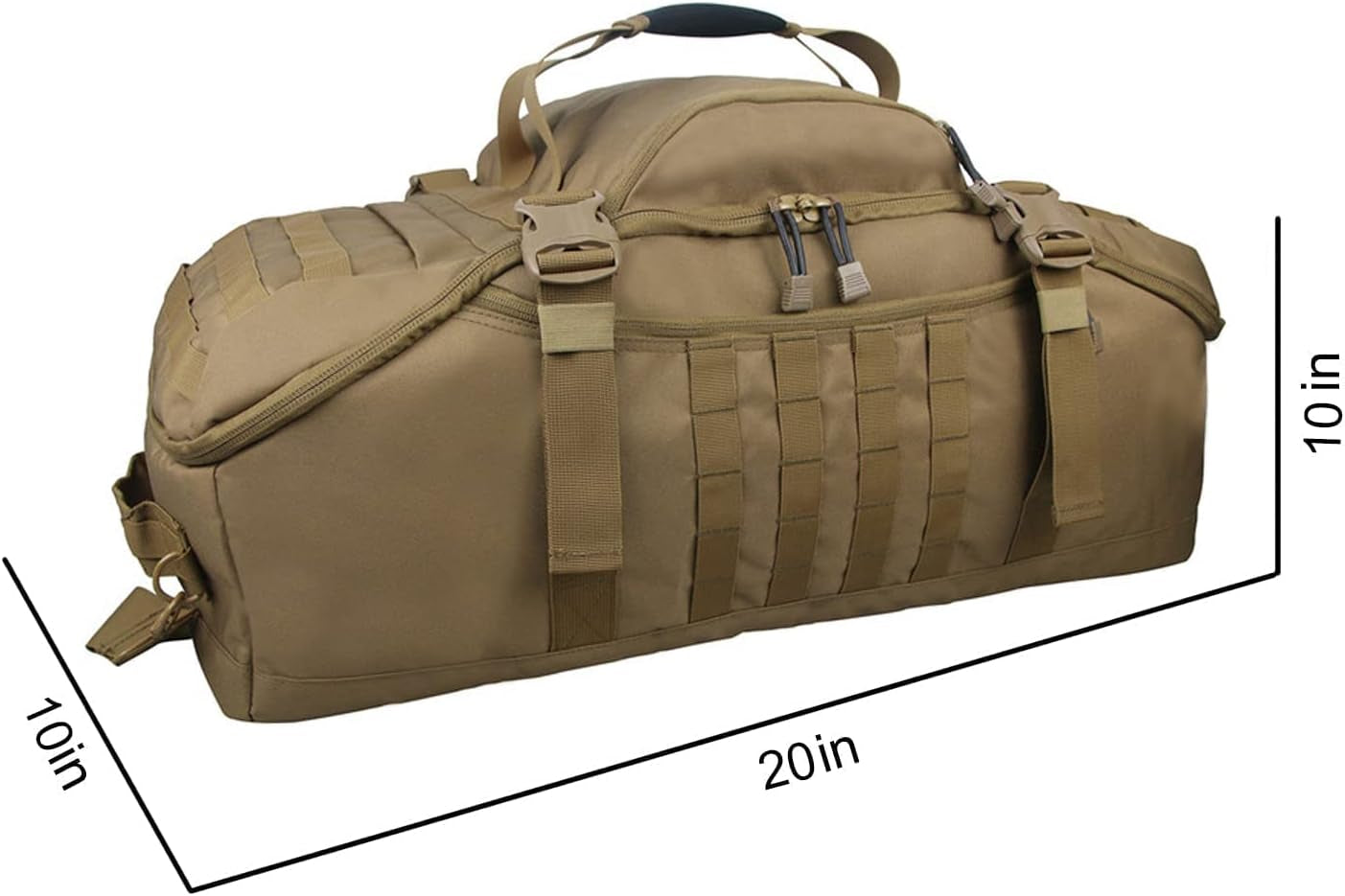 WarriorPath Tactical Molle Backpack/Duffel Bag - 60L/80L - Tactical Backpack/Duffel bag Readi Gear