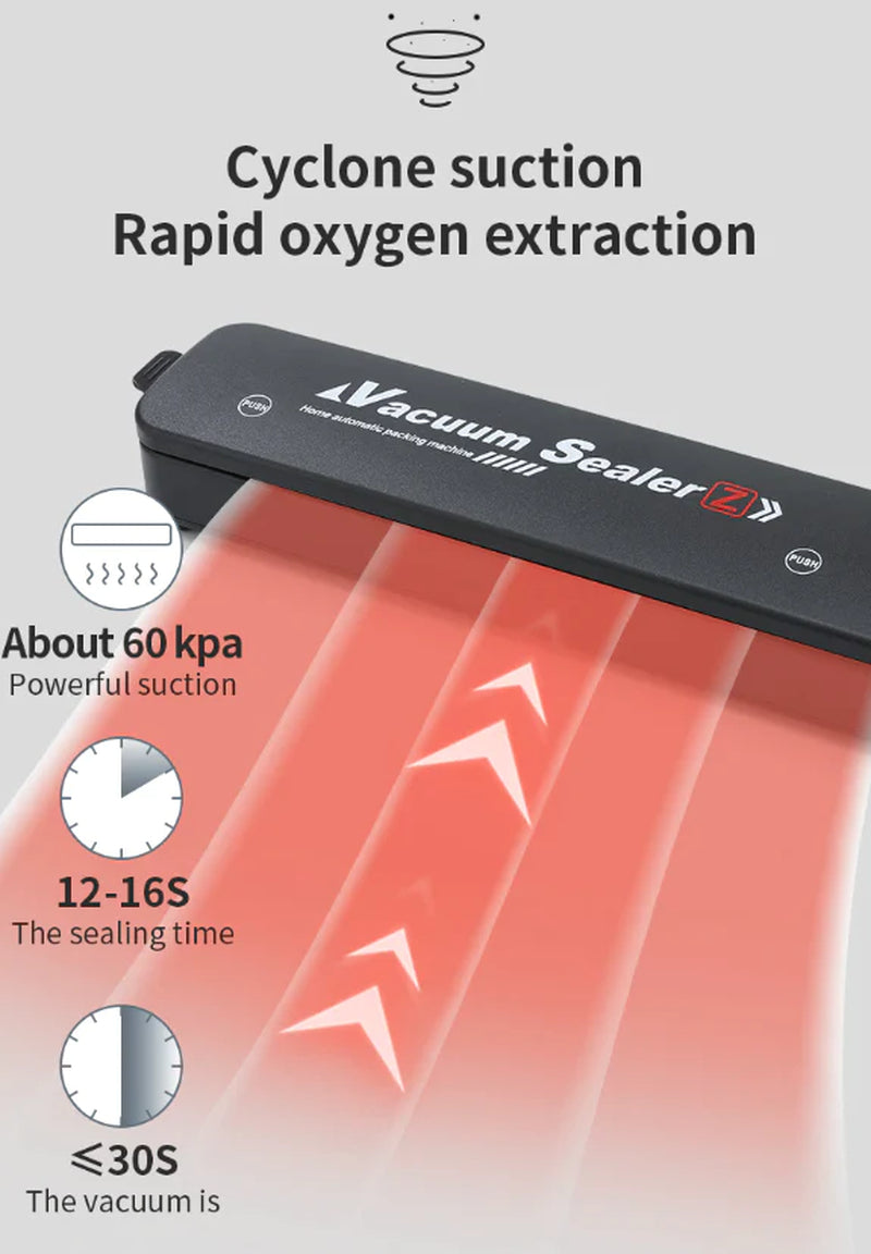 Automatic Vacuum Sealer Machine - Keep Food Fresh Up to 3 Years - food vacuum sealer Readi Gear