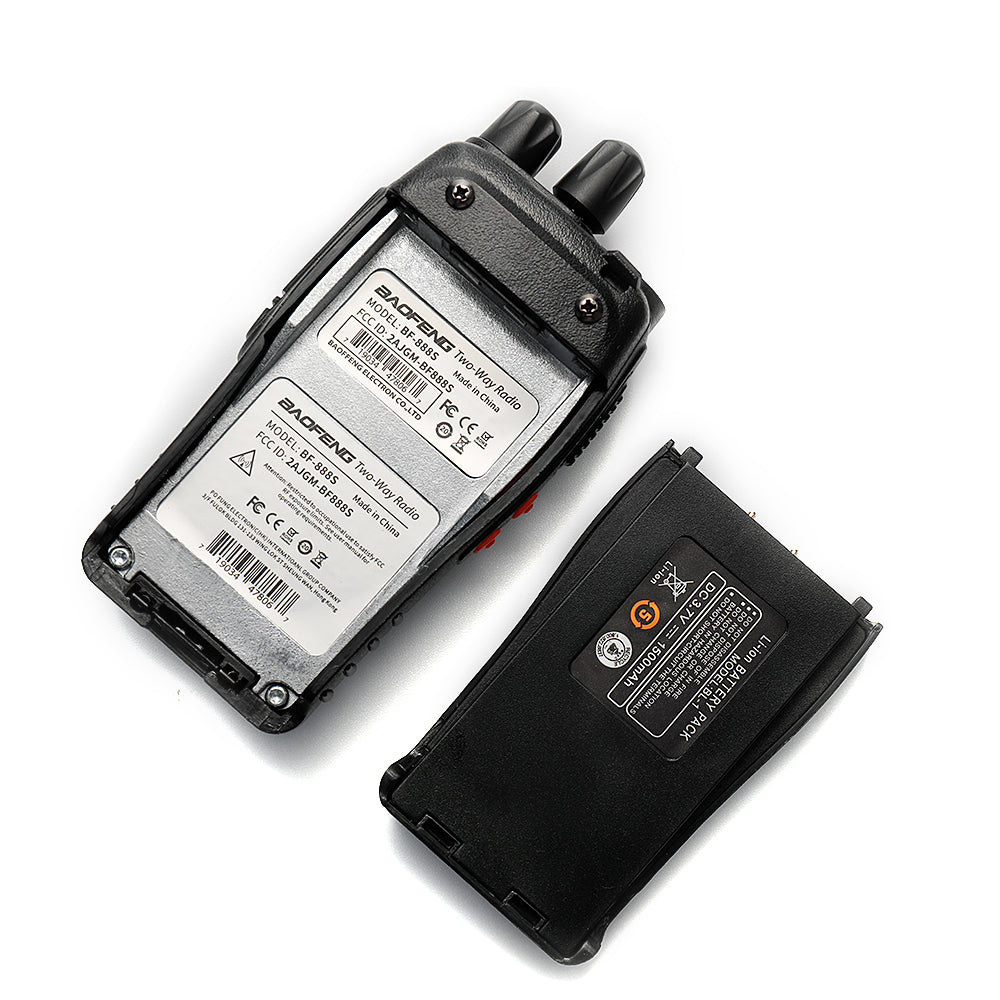 Baofeng BF-888S Walkie Talkie 2-Pack - UHF 400-470MHz, 16 Channels, Earpiece - Baofeng BF-888S Walkie Talkie 2-Pack - UHF 400-470MHz, 16 Channels, Earpiece Readi Gear