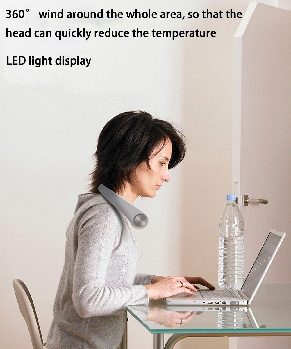 CoolBreeze Neck Cooler: USB-Powered Portable Cooling Fan - Neck Cooling Fan Readi Gear