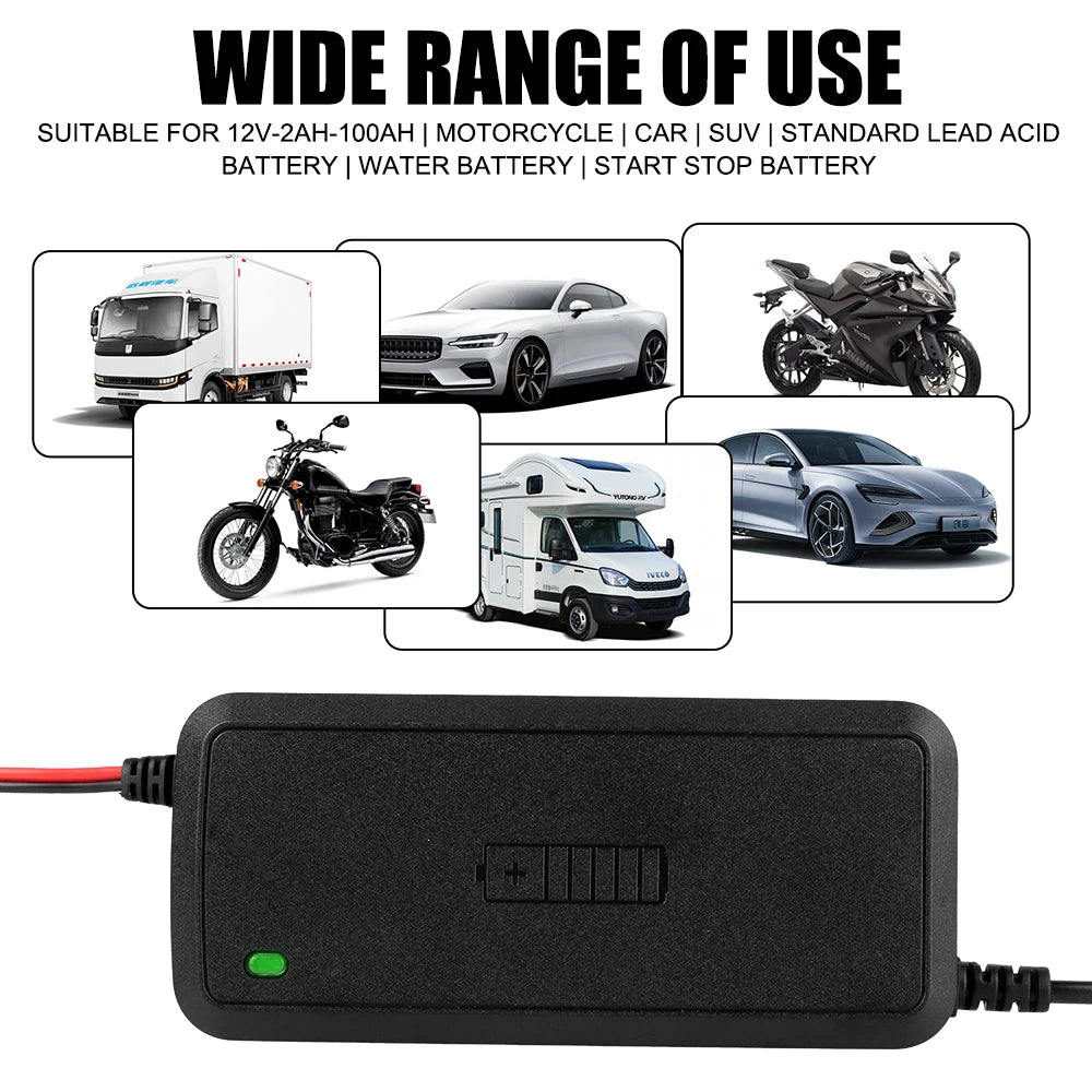ChargeMaster 12V 5A Intelligent Fast Car Battery Charger - Car Battery Charger Readi Gear