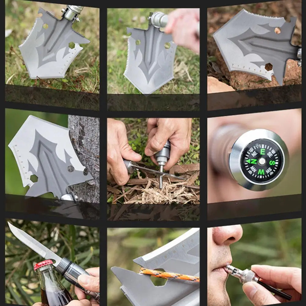 Tactical Pro Multi-Function Folding Military Survival Shovel - Multi-Function Folding Military Survival Shovel Readi Gear