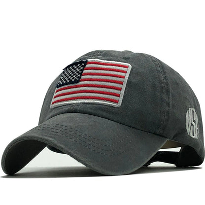 Stars & Stripes Denim Baseball Cap - for Men & Women