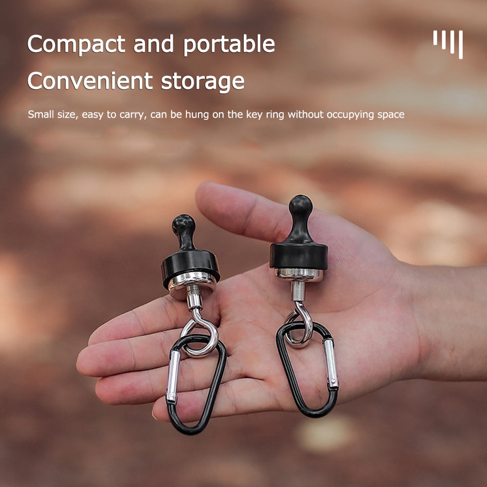 Heavy Duty Magnetic Carabiner Tent Clip for Hanging Gear - 5 Pack - Magnetic carabiner tent clip Readi Gear