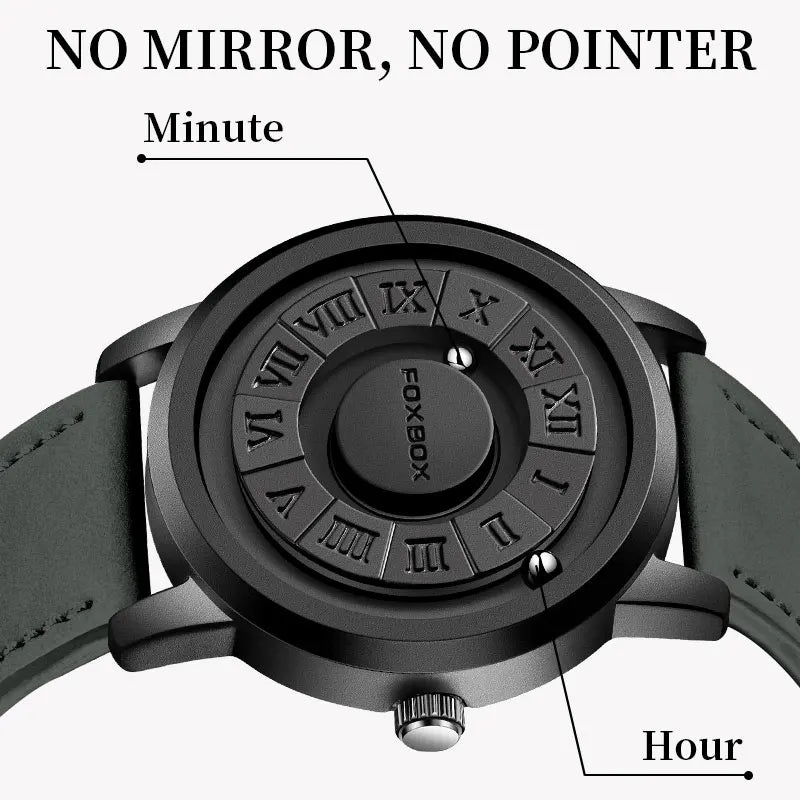 Levitation Steel Ball Watch – Magnetic Force Quartz Timepiece for Men - Readi Gear