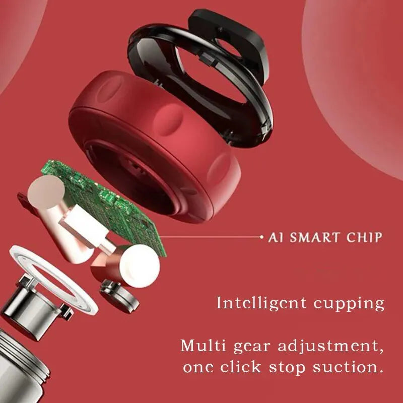 Electric Vacuum Cupping Massager for Cellulite, Fat Burning & Pain Relief - Electric Cupping Massager Readi Gear