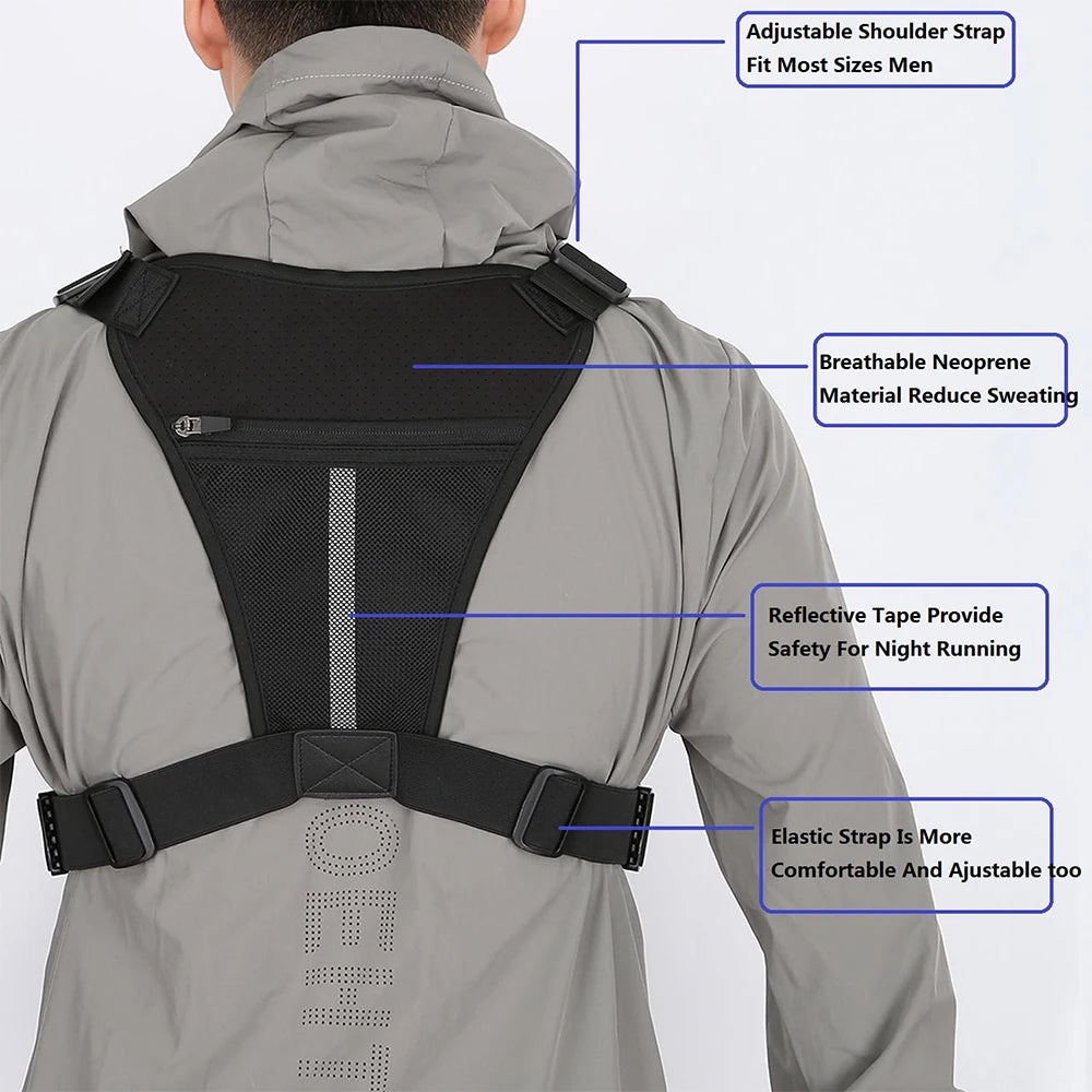 Concealed Carry Running Vest – Tactical Chest Pack for Fitness & Training - Chest pack, gear organizer Readi Gear