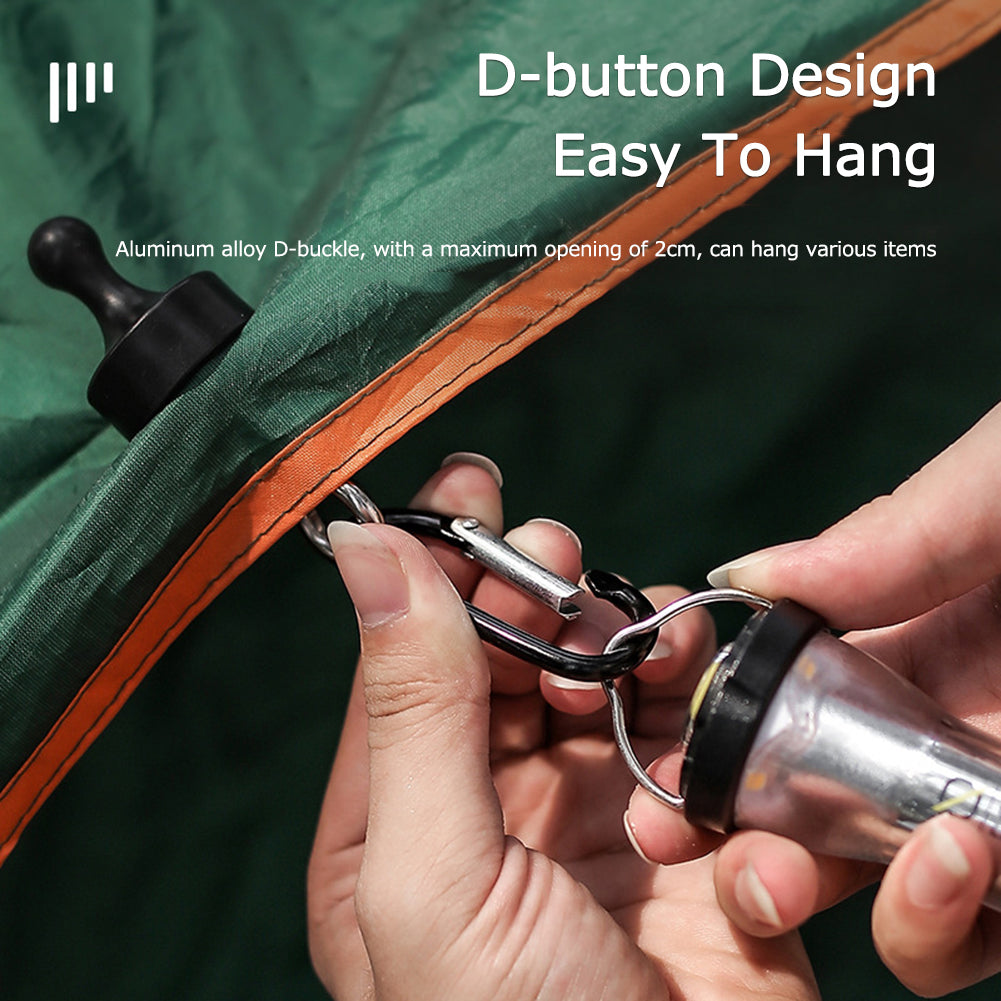 Heavy Duty Magnetic Carabiner Tent Clip for Hanging Gear - 5 Pack - Magnetic carabiner tent clip Readi Gear
