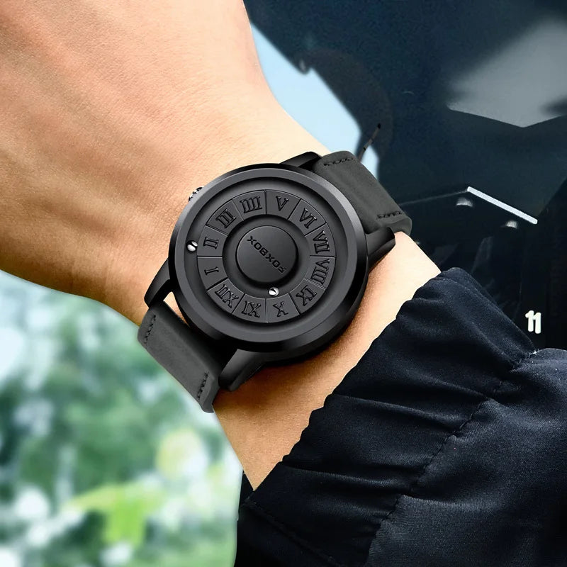 Levitation Steel Ball Watch – Magnetic Force Quartz Timepiece for Men - Readi Gear