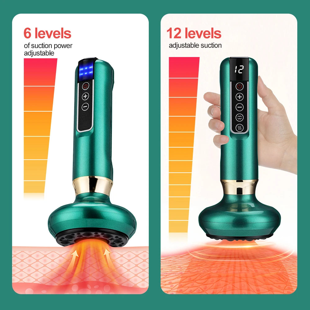 ThermaSculpt 3-in-1 Electric Gu Sha Cupping Massager - Slimming & Pain Relief - Electric Cupping Massager Readi Gear