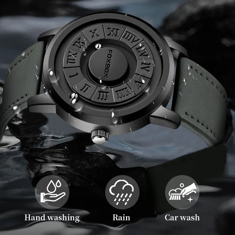 Levitation Steel Ball Watch – Magnetic Force Quartz Timepiece for Men - Readi Gear