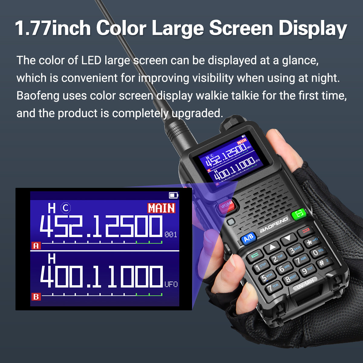 Baofeng UV-5RH Multi-Function Two-Way HAM Radio - Baofeng UV-5RH Multi-Function Two-Way HAM Radio Readi Gear