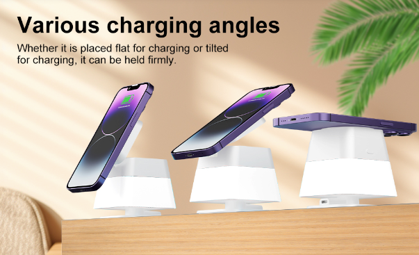 GlowDock 4-in-1 Rotating Magnetic Multi-Device Charging Station - GlowDock 4-in-1 Rotating Magnetic Multi-Device Charging Station Readi Gear