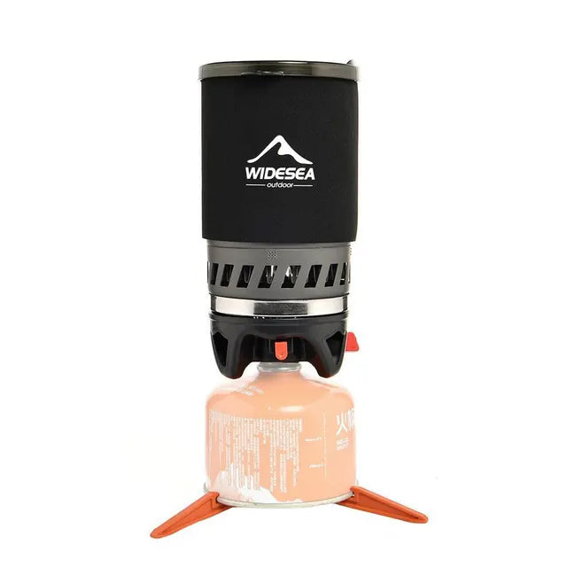 All-in-One Camping Cooking System with Gas Burner & Coffee Pot/Press - Camping Cooking Equipment Readi Gear