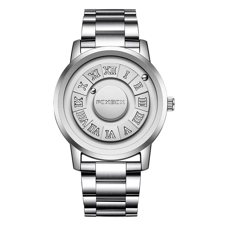 Levitation Steel Ball Watch – Magnetic Force Quartz Timepiece for Men - Readi Gear