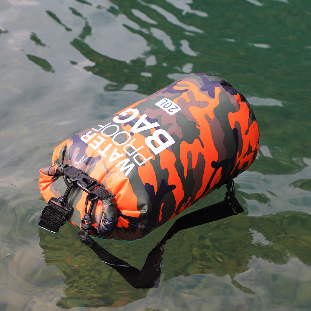 SafeDry Ultimate Camouflage Waterproof Bucket Bag for Beach & Outdoor Adventures - camouflage waterproof bag / backpack Readi Gear