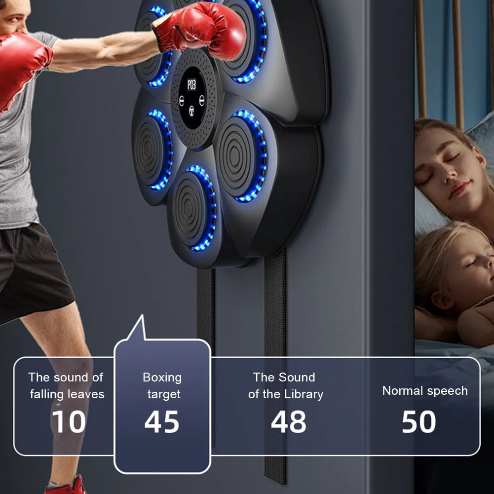 PunchBeat Bluetooth Boxing Target - Adjustable Speed, RGB Lights & Music - Punching Bluetooth Boxing Targets Readi Gear