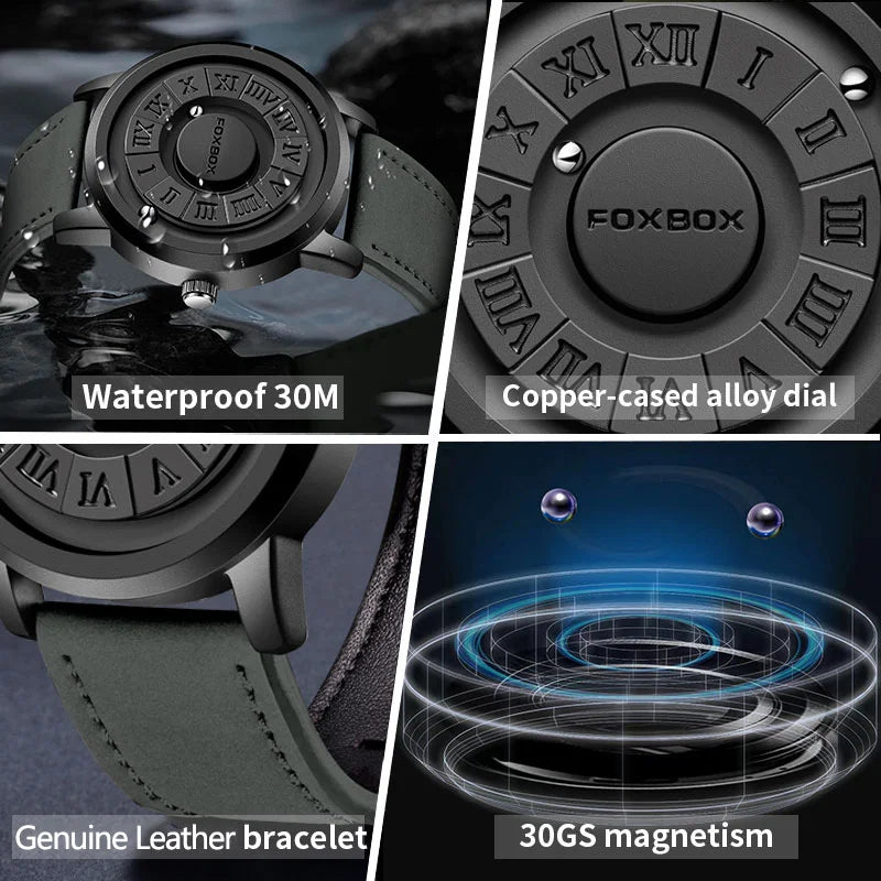 Levitation Steel Ball Watch – Magnetic Force Quartz Timepiece for Men - Readi Gear