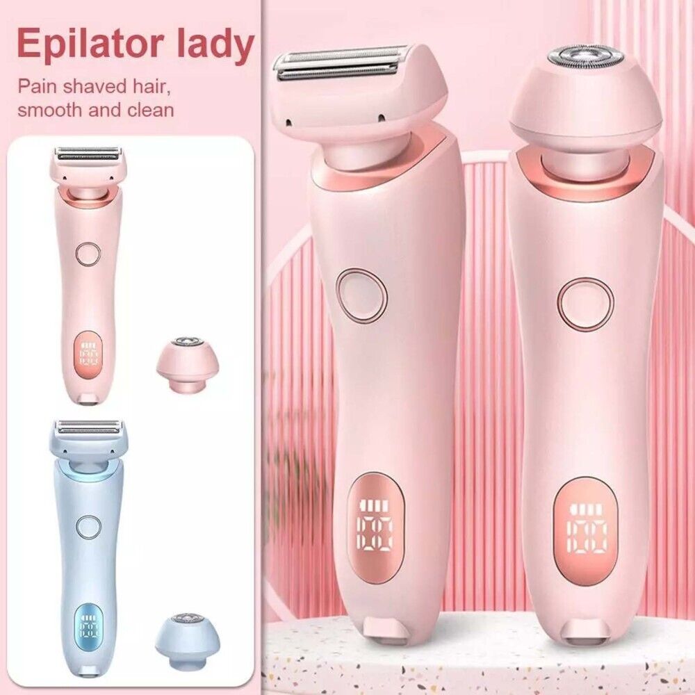 SilkySmooth 2-in-1 Rechargeable Razor – Painless Shaving & Trimming