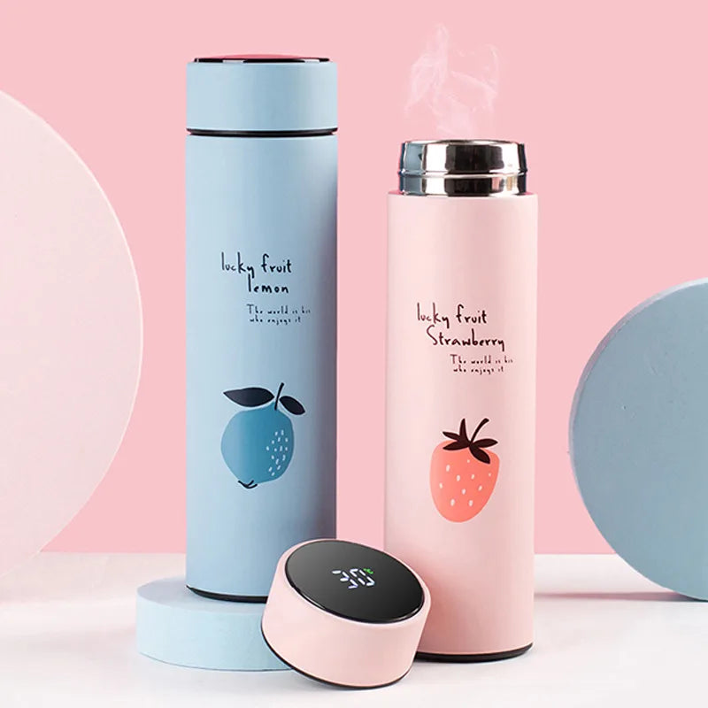 Lucky Fruit Thermal Bottle for Kids with LED Temp Display - 500 ml - Smart travel thermos Readi Gear