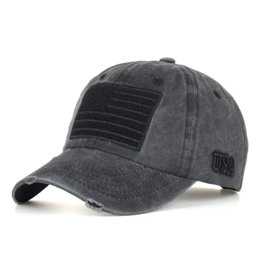 LibertyLid: USA Flag Distressed Baseball Hat - Hat Readi Gear