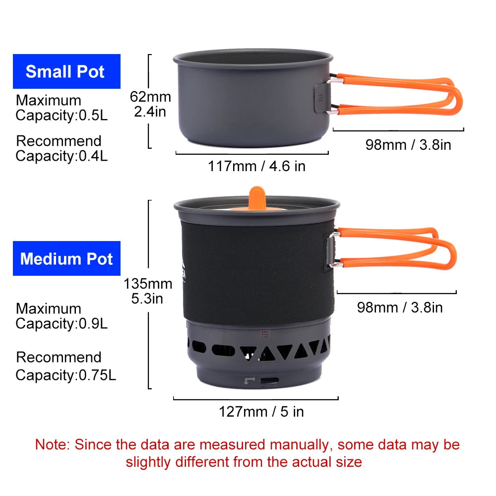 All-in-One Camping Cooking System with Gas Burner & Coffee Pot/Press - Camping Cooking Equipment Readi Gear
