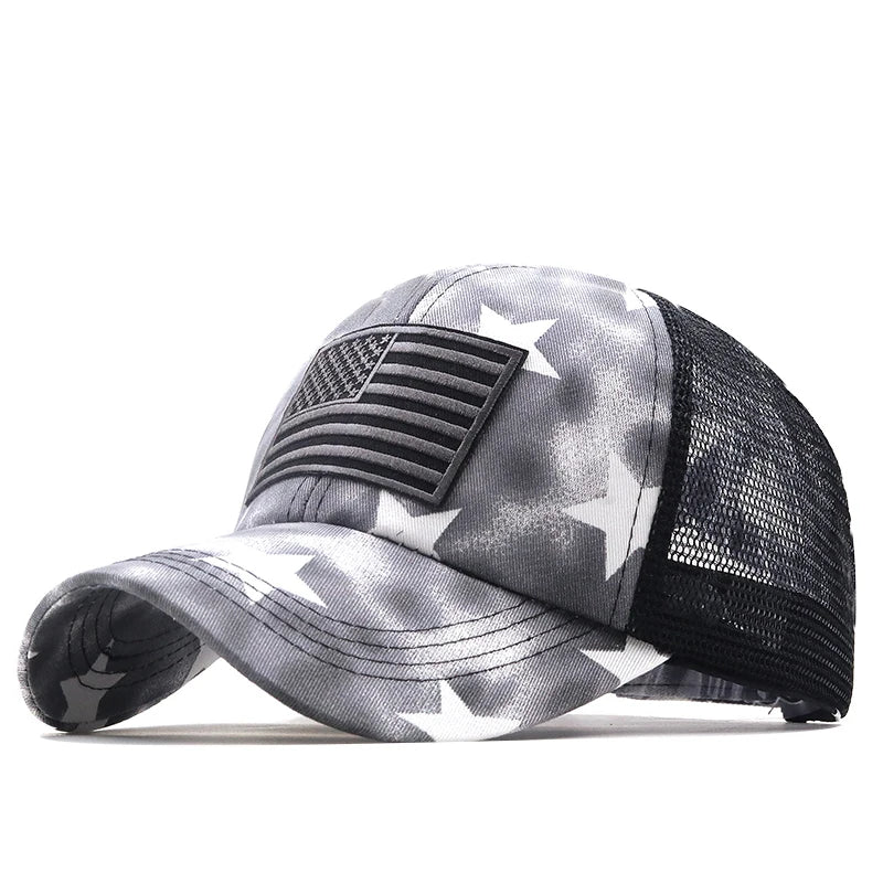 Lady Liberty Mesh USA Flag & Stars Cap - Lady Liberty Mesh USA Flag & Stars Cap Readi Gear