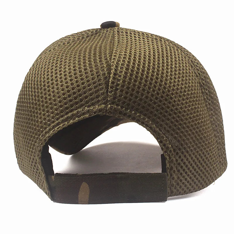 Men's Camo USA Flag Baseball Cap with Matching Patch - Hat Readi Gear