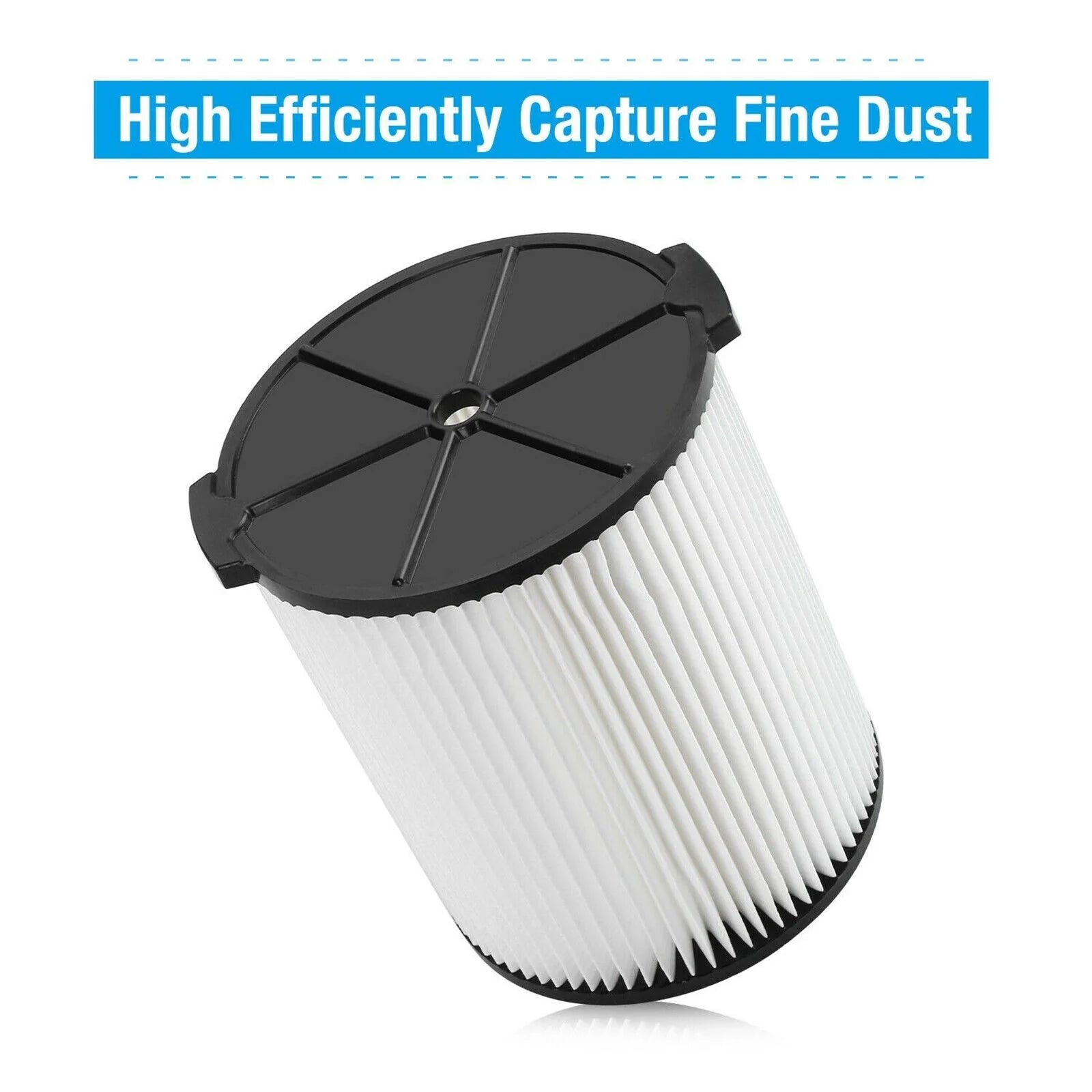 RIDGID VF4000 Wet/Dry Shop Vac Replacement Filter - Washable & Reusable (fits HUSKY & CRAFSTMAN Vacs) - Wet/Dry Shop Vac Filter Readi Gear
