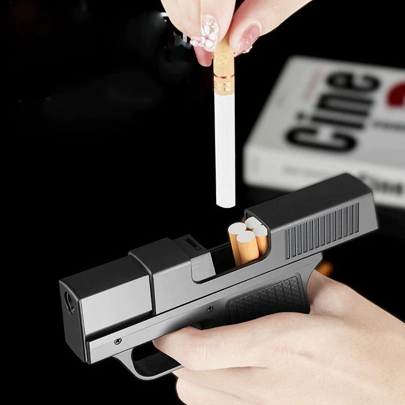 Windproof Metal Turbo Gas Lighter - Welding Gun & Cigarette Box - Metal lighter Readi Gear