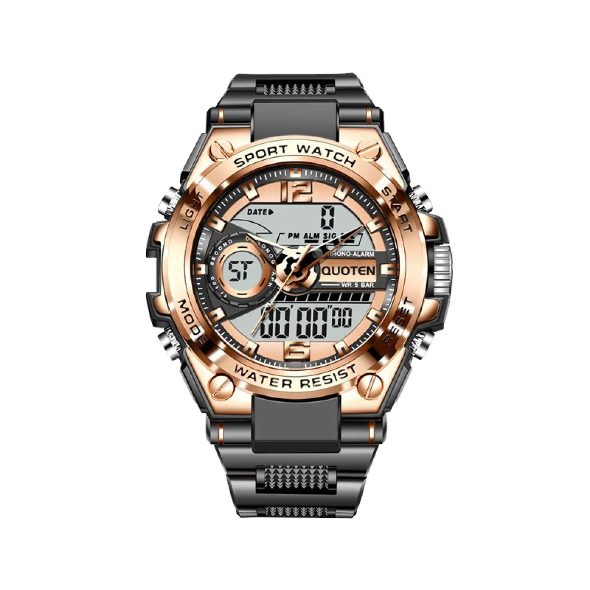 Lige SteelForce 50M Waterproof Military Sport Watch with LED - waterproof military watch Readi Gear