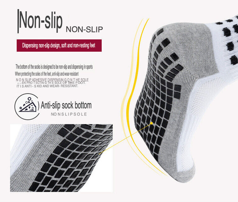 GripPro Sports Socks: Anti-Slip Performance for Soccer, Football, Basketball, Hiking (3 Pack) - Anti-Slip Performance Sports Socks Readi Gear