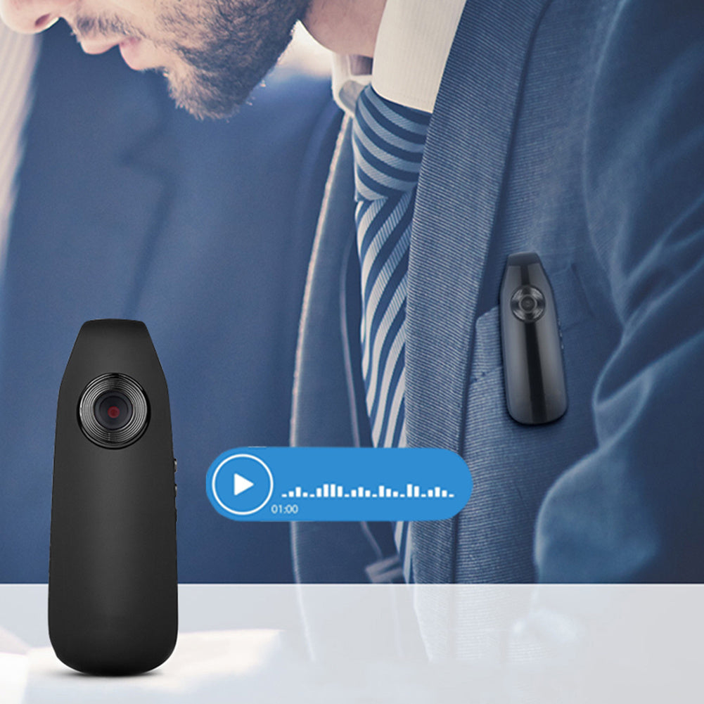 Mini HD Body Cam – Wearable, Motion Detection, Loop Recording