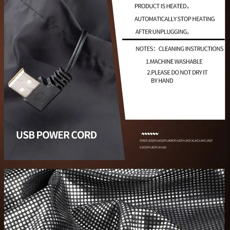 9-Zone USB Heated Vest - Adjustable Heat Zones & Lightweight - USB Heated Vest Readi Gear