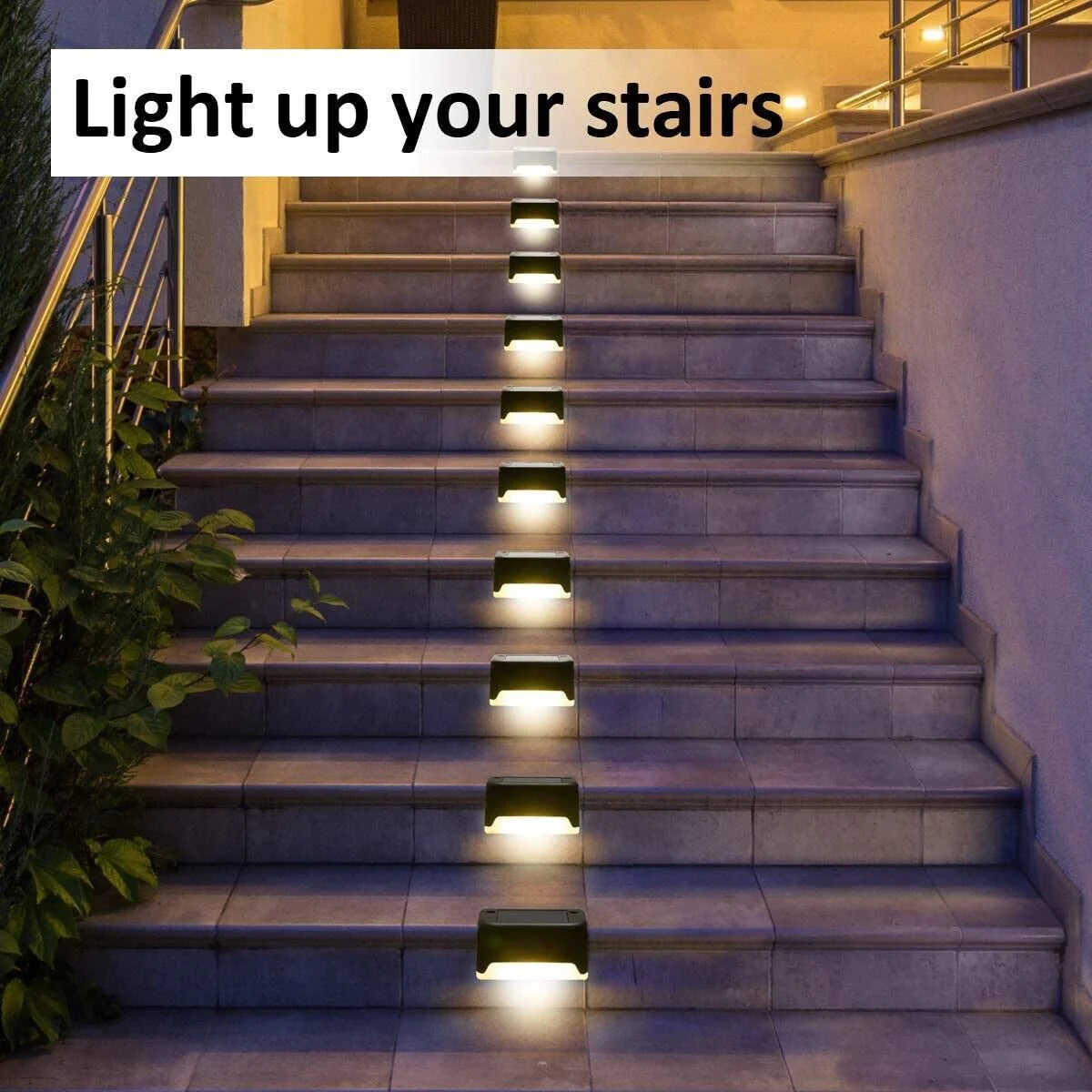 SolarGlow Outdoor Lights for Decks, Steps and Fences (8-Pack) - SolarGlow Outdoor Lights for Decks, Steps and Fences (8-Pack) Readi Gear