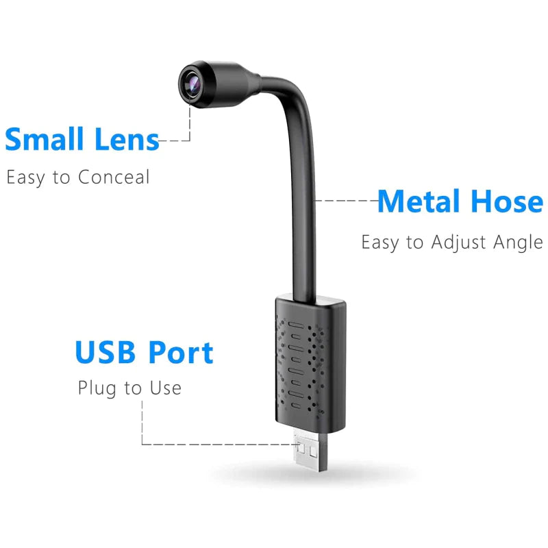 Mini Wireless Spy Camera - 1080P HD WiFi IP Cam with Night Vision - Hidden Wireless Spy Camera Readi Gear