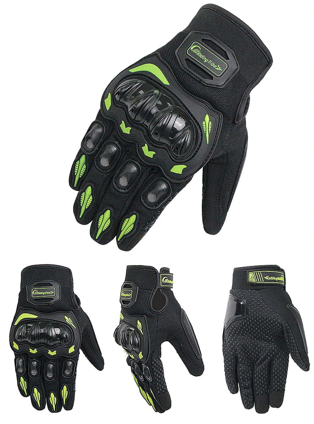 RideArmor Full Protection Touchscreen Motorcycle Gloves - Motorcycle gloves Readi Gear
