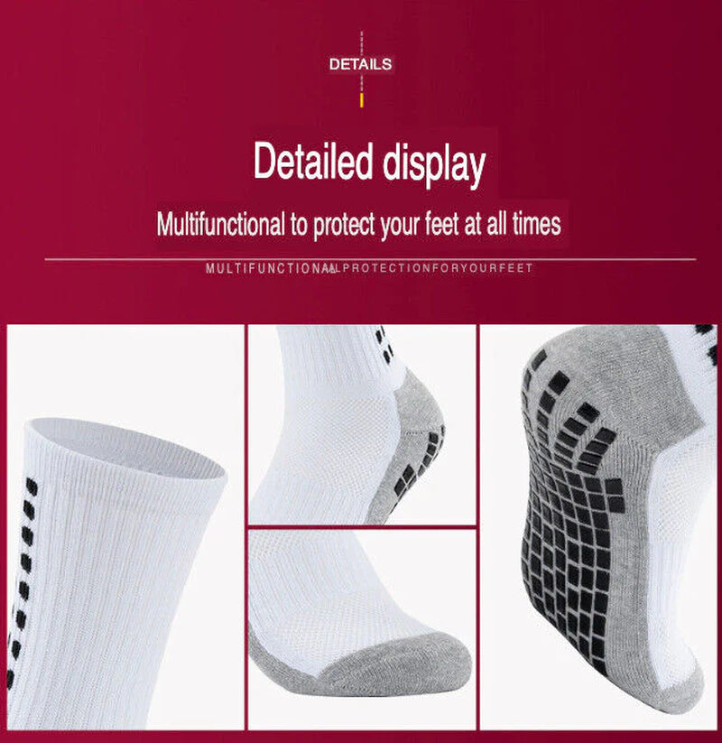 GripPro Sports Socks: Anti-Slip Performance for Soccer, Football, Basketball, Hiking (3 Pack) - Anti-Slip Performance Sports Socks Readi Gear