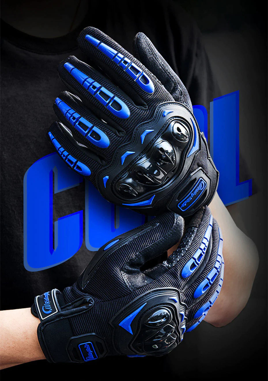 RideArmor Full Protection Touchscreen Motorcycle Gloves - Motorcycle gloves Readi Gear