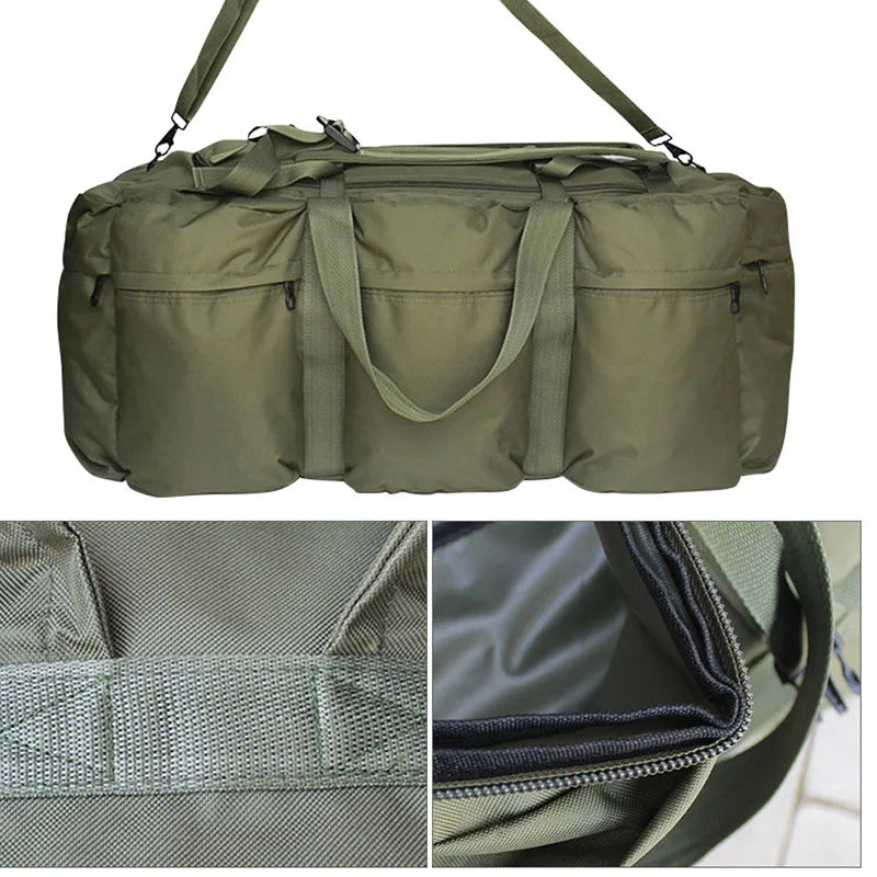 Extra Large 100L Heavy Duty Camping Backpack/Duffel - Military Grade, Waterproof with Multiple Pockets - Extra Large 100L Heavy Duty Camping Backpack/Duffel - Military Grade, Waterproof with Multiple Pockets Readi Gear