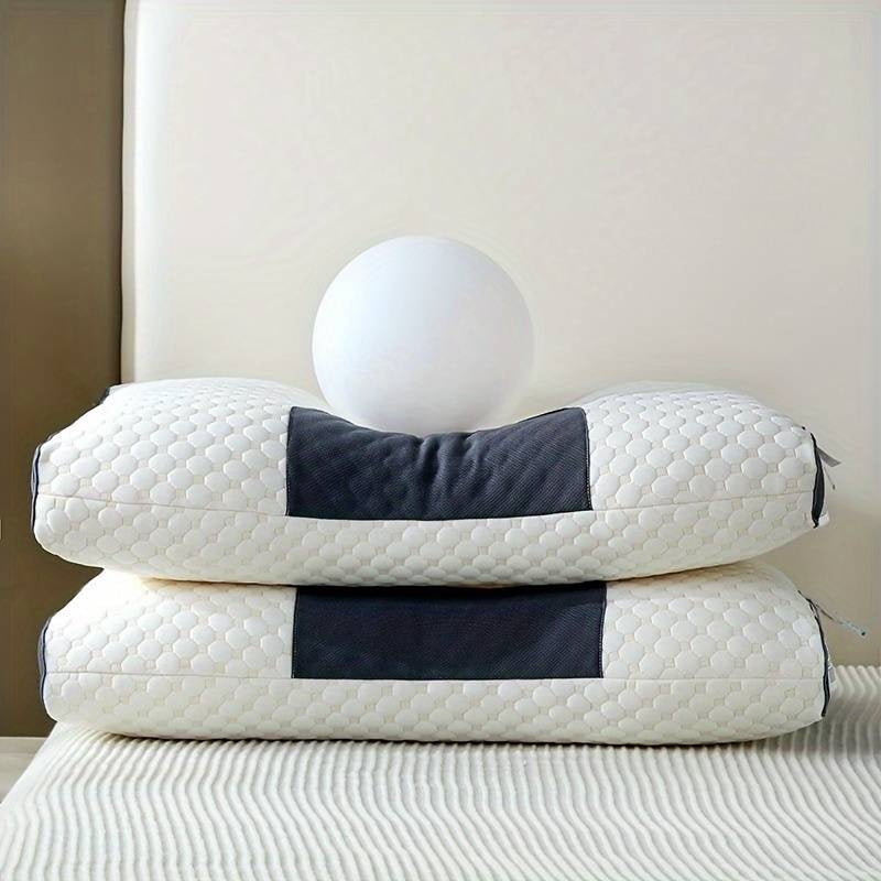 OrthoRelief™ Contour Pillow – Ergonomic Neck Support with Massage (2 Pack)