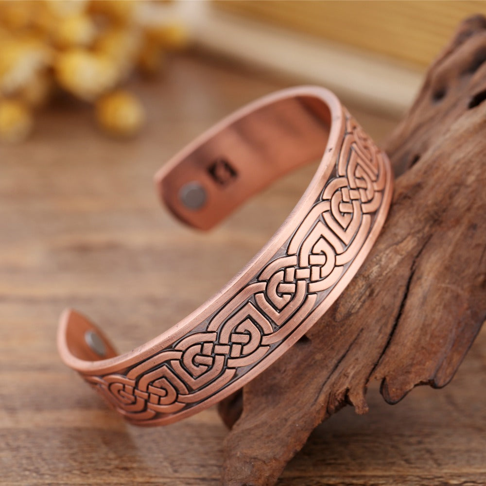 Spartan Vitality Men's Copper Magnetic Bracelet for Pain Relief - copper health bracelet Readi Gear