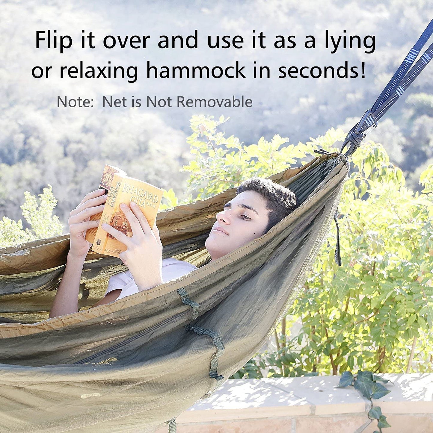 Outlander 2-Person Hammock Tent with Net & Straps - Adventure-Ready - Hammock tent with mosquito net Readi Gear
