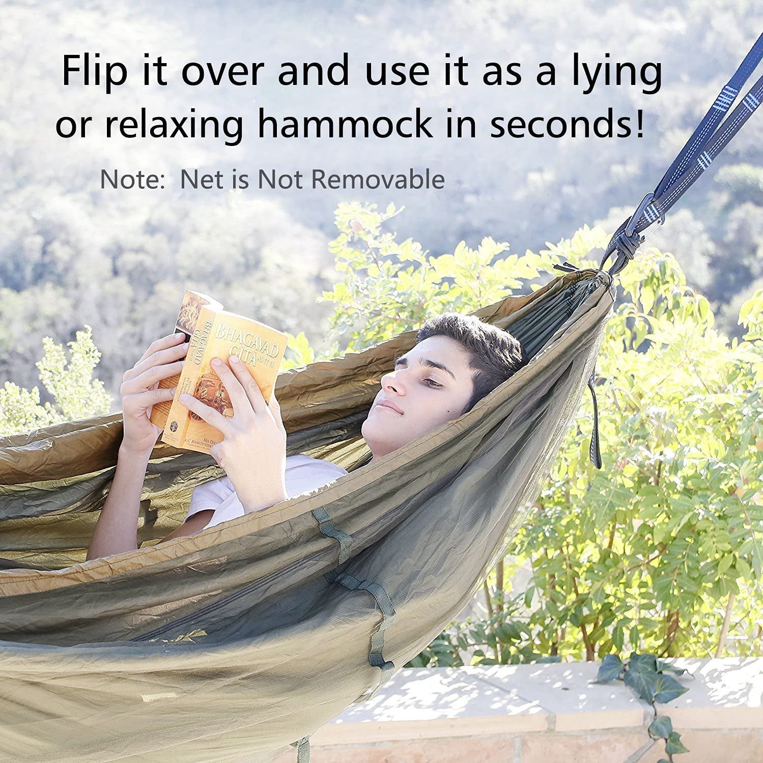 Outlander 2-Person Hammock Tent with Net & Straps - Adventure-Ready - Hammock tent with mosquito net Readi Gear
