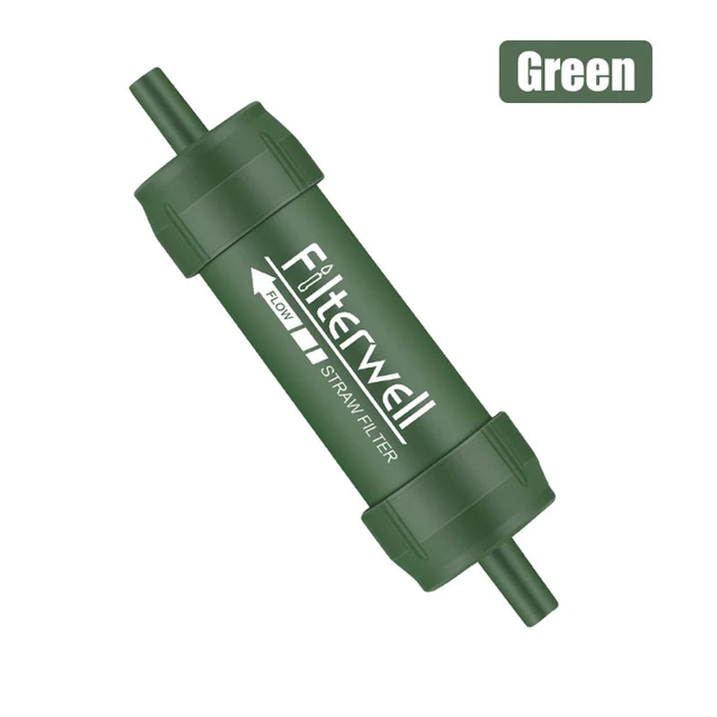 SurvivalPure FilterWell Mini Water Purifier Filter + Straw - SurvivalPure FilterWell Mini Water Purifier Filter + Straw Readi Gear