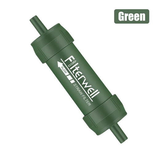 SurvivalPure FilterWell Mini Water Purifier Filter + Straw - SurvivalPure FilterWell Mini Water Purifier Filter + Straw Readi Gear