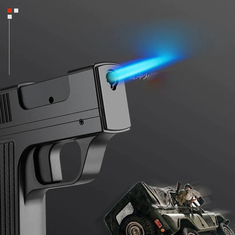 Windproof Metal Turbo Gas Lighter - Welding Gun & Cigarette Box - Metal lighter Readi Gear