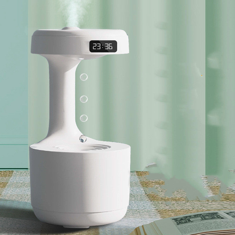 GravityFlow LED Humidifier - Anti-Gravity Mist, Aroma Diffuser & Clock - Anti gravity aroma diffuser Readi Gear